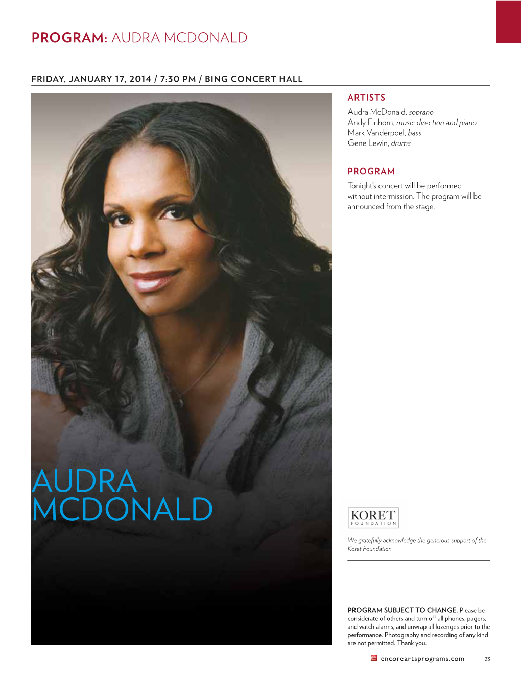 Audra Mcdonald