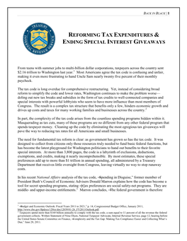 Reforming the Tax Code &