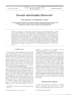 Oceanic Mixotrophic Flatworms*