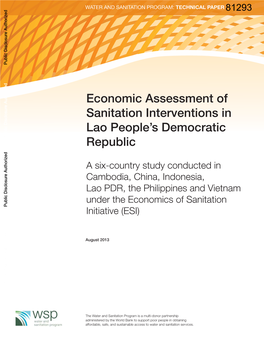 Economic Assessment of Sanitation Interventions in Lao People's Democratic Republic