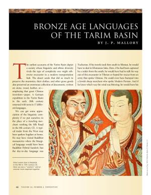 Bronze Age Languages of the Tarim Basin by J