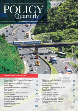 Special Issue: Infrastructure