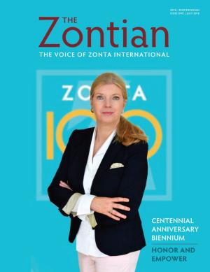 WHY Zonta? Tour of Our Offices and See Artifacts from 44 Reserve Your Place in Zonta's History Zonta’S 98-Year History