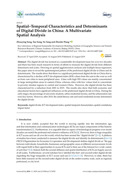 Spatial–Temporal Characteristics and Determinants of Digital Divide in China: a Multivariate Spatial Analysis