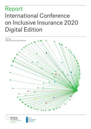 Report International Conference on Inclusive Insurance 2020 Digital Edition