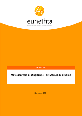 Meta-Analysis of Diagnostic Test Accuracy Studies Guideline Final Nov 2014