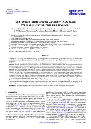 Mid-Infrared Interferometric Variability of DG Tauri: Implications for the Inner-Disk Structure?
