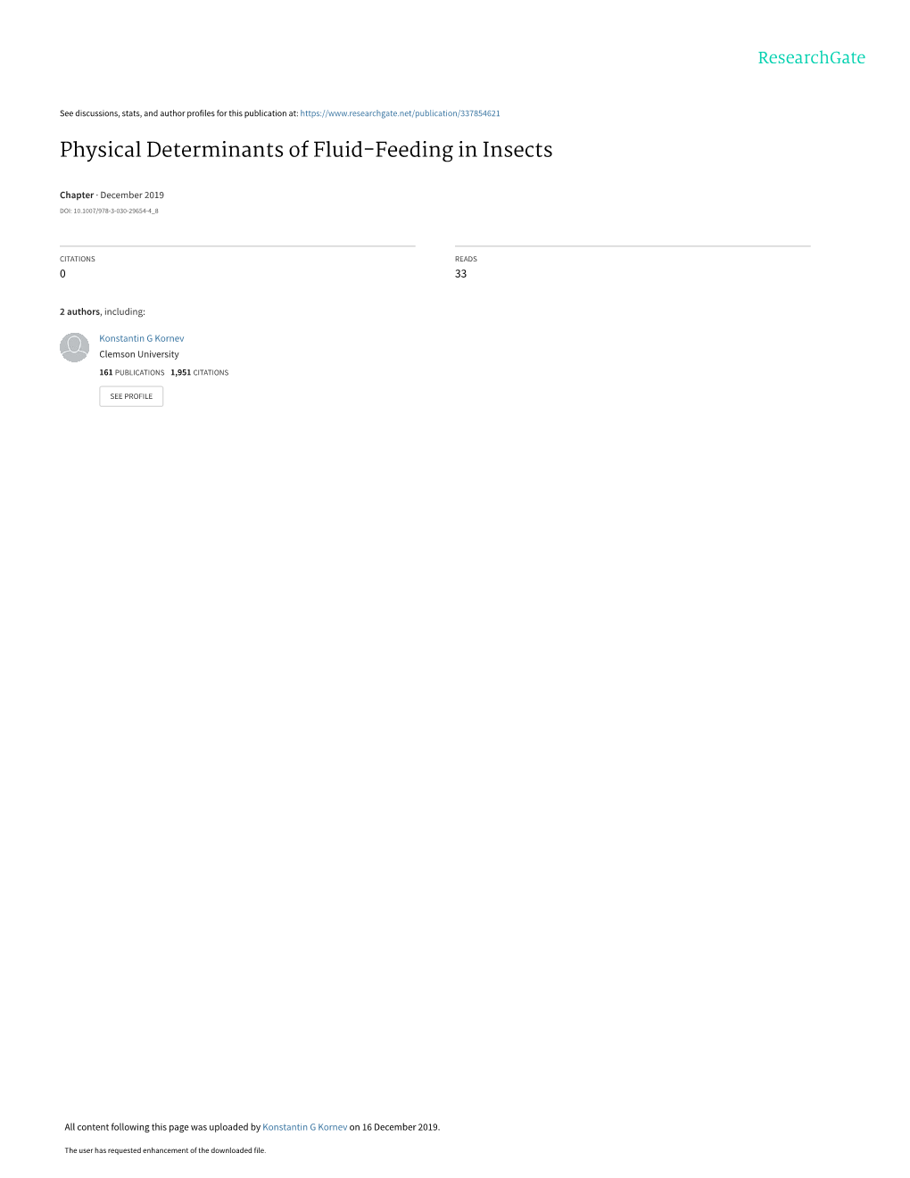 Physical Determinants of Fluid-Feeding in Insects