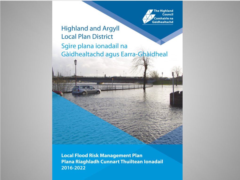 Highland and Argyll Local Plan District Flood Risk Management Plan 2016