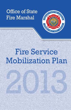 Fire Service Mobilization Plan 2013
