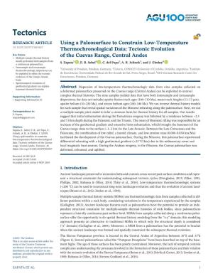 Using a Paleosurface to Constrain Low‐Temperature Thermochronological Data