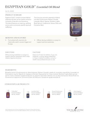 EGYPTIAN GOLD™ Essential Oil Blend