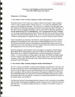 San Jacinto Valley Academy ("SJVA") Uses a Warrant System, Which It Does Not As a &Adf the Remainder of the Analysis in Rbis Finding Is Inacclwte