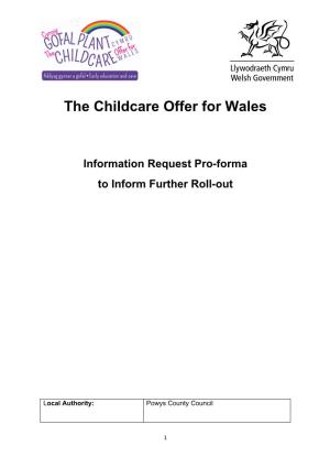 The Childcare Offer for Wales