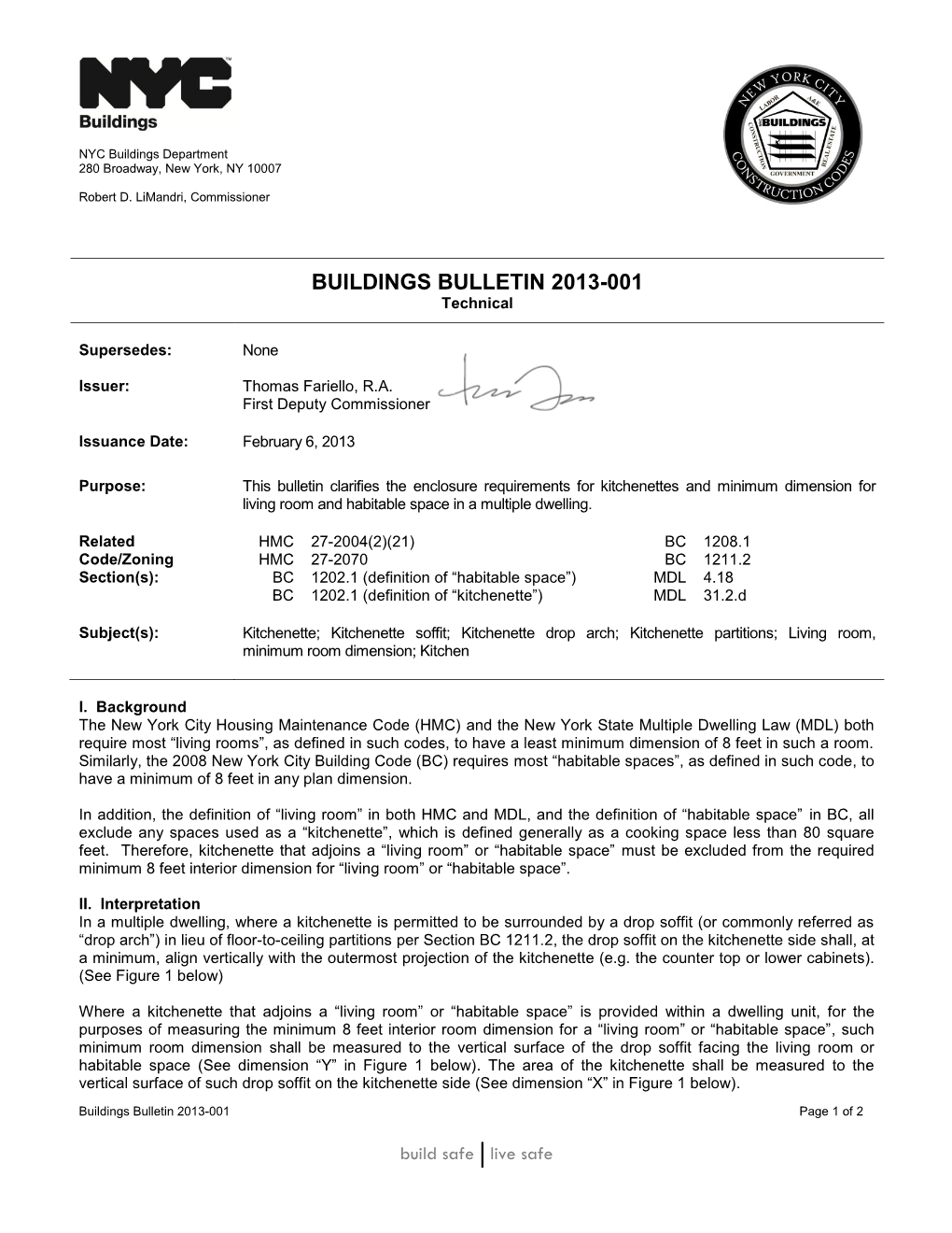 Technical / Buildings Bulletin 2013-001