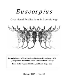 Euscorpius. 2009