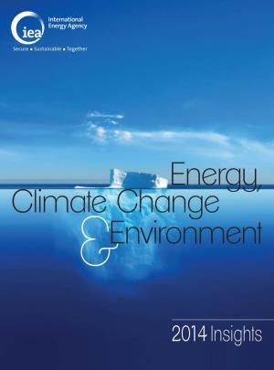 Energy, Climate Change and Environment: 2014 Insights Existing Infrastructure Be Addressed