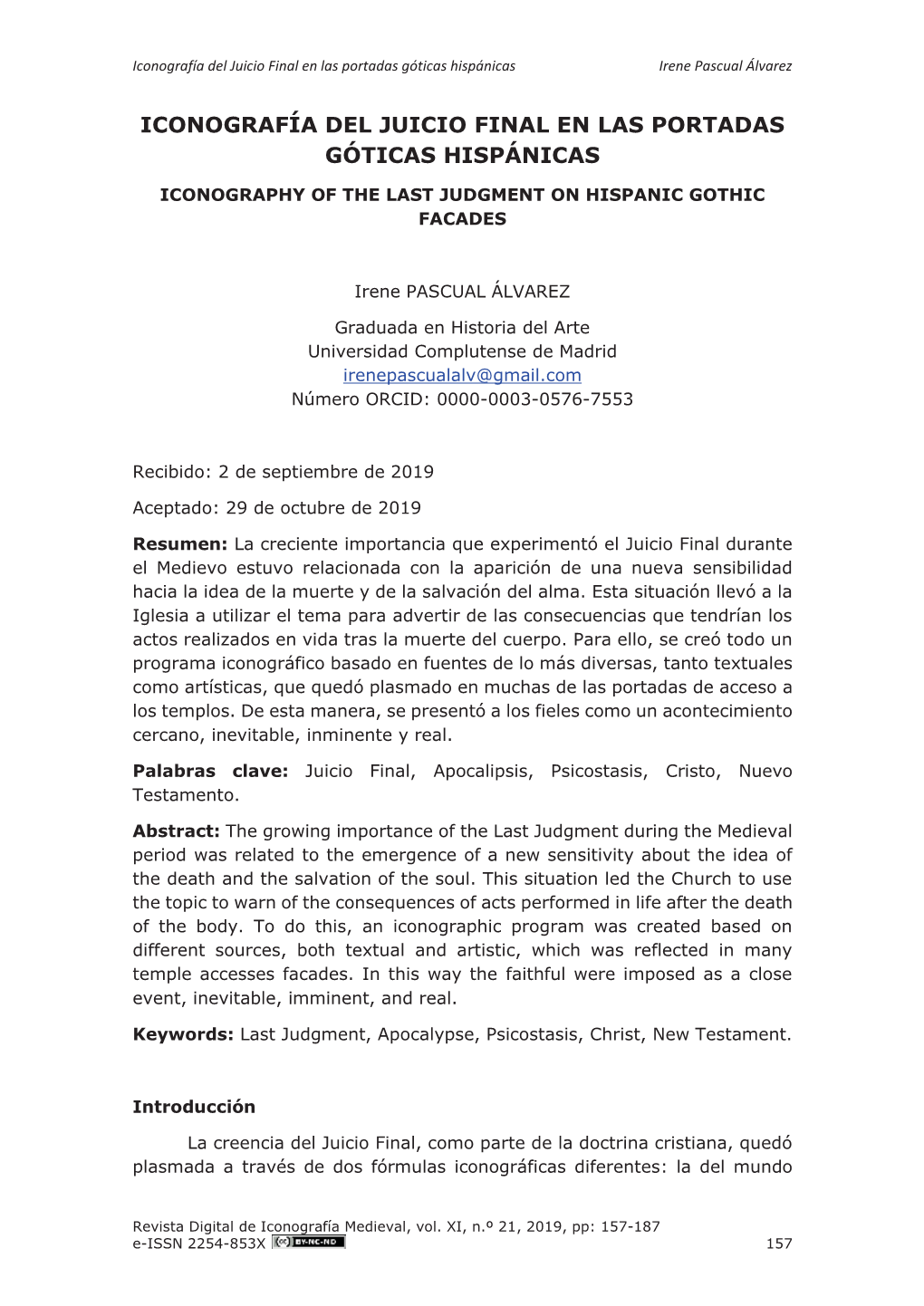 Iconografía Del Juicio Final En Las Portadas Góticas Hispánicas Irene Pascual Álvarez