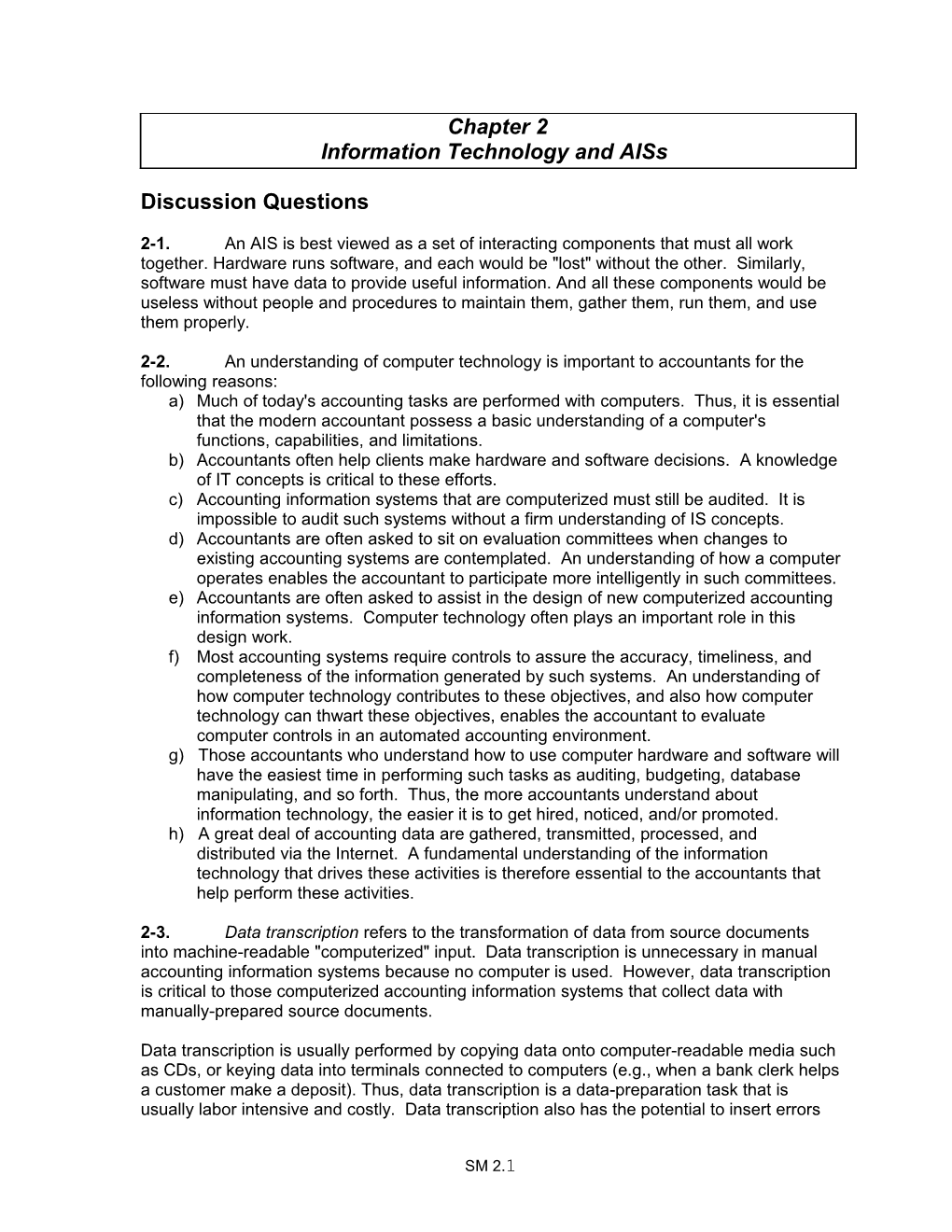 Discussion Questions s10