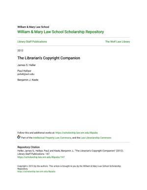The Librarian's Copyright Companion / by James S
