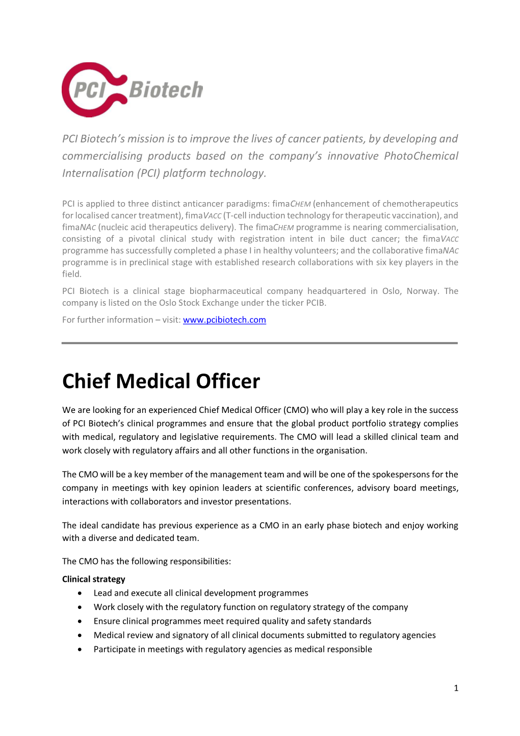 Chief Medical Officer