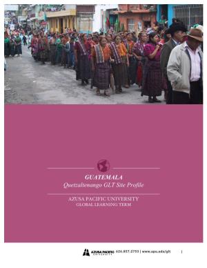 GUATEMALA Quetzaltenango GLT Site Profile