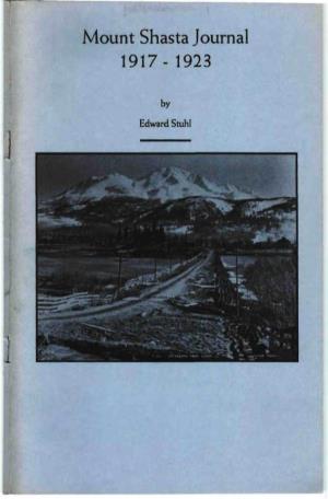 Lount Shasta Journal 1917- 1923
