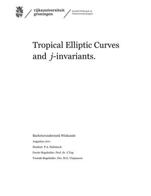 Tropical Elliptic Curves and J-Invariants