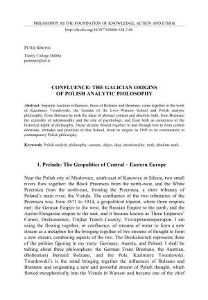 The Galician Origins of Polish Analytic Philosophy