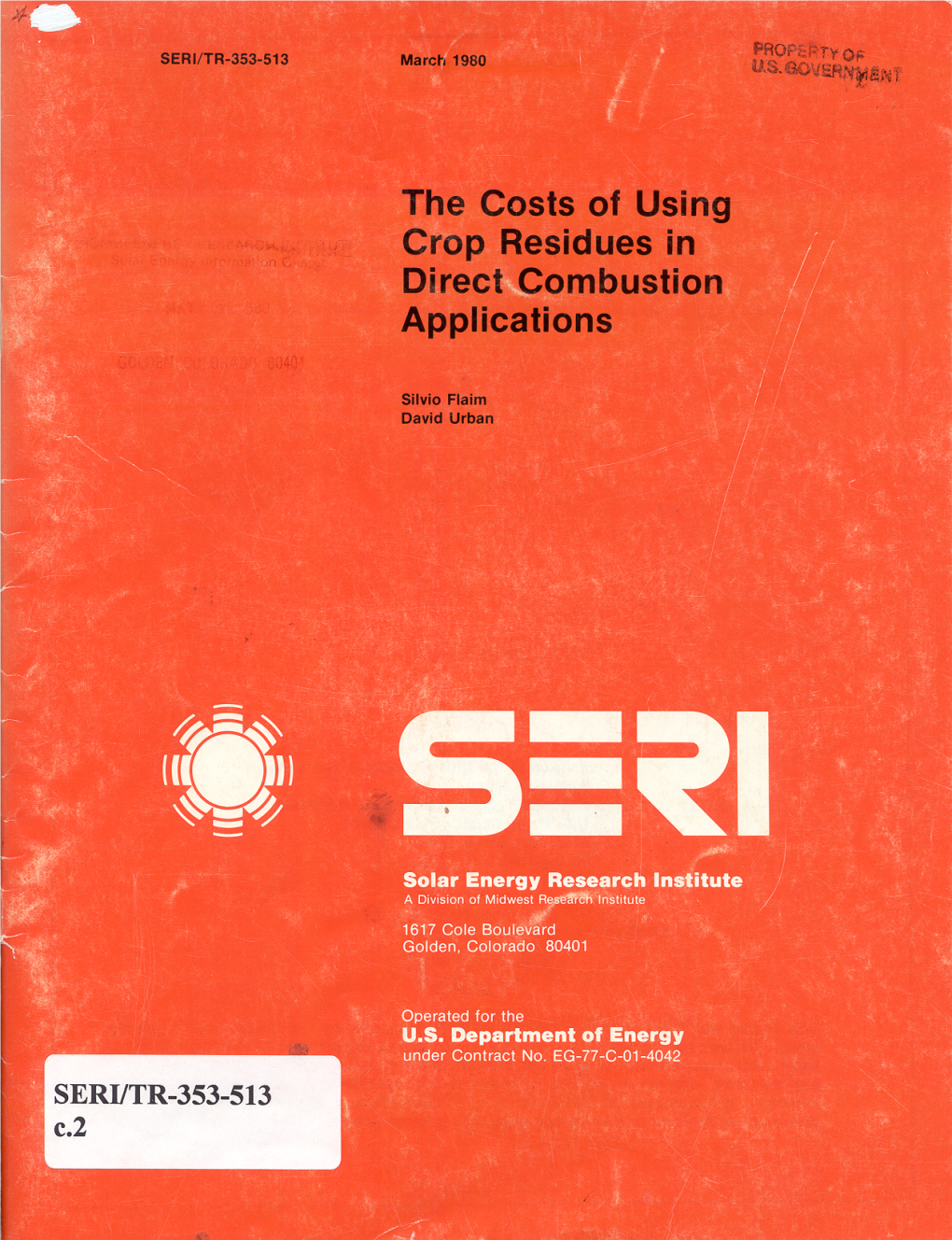 The Costs of Using Crop Residues in Direct Combustion Applications