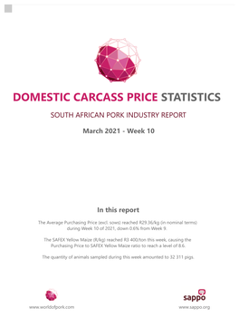 Domestic Carcass Price Statistics