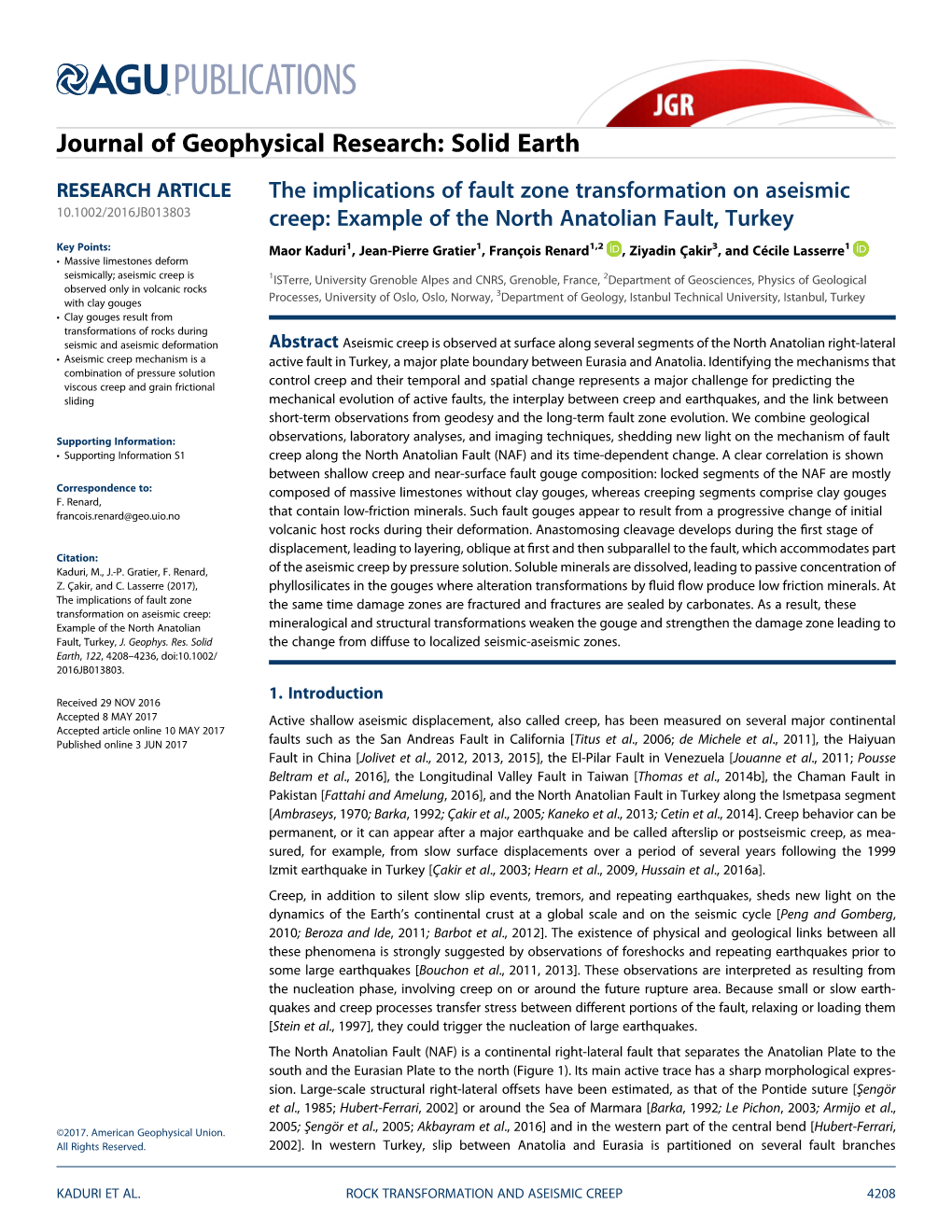 The Implications of Fault Zone Transformation on Aseismic Creep