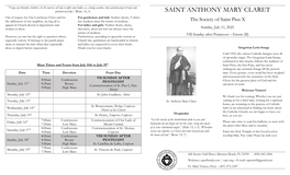 Saint Anthony Mary Claret
