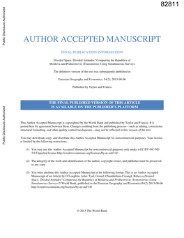 Author Accepted Manuscript