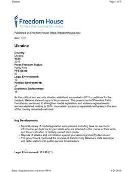 Ukraine Page 1 of 5