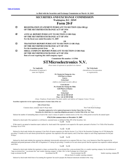 Stmicroelectronics N.V