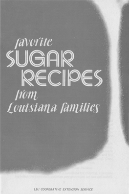 Favortte SU6AR RECIPES {(Ofll Louistana /Amities Compiled by Mrs