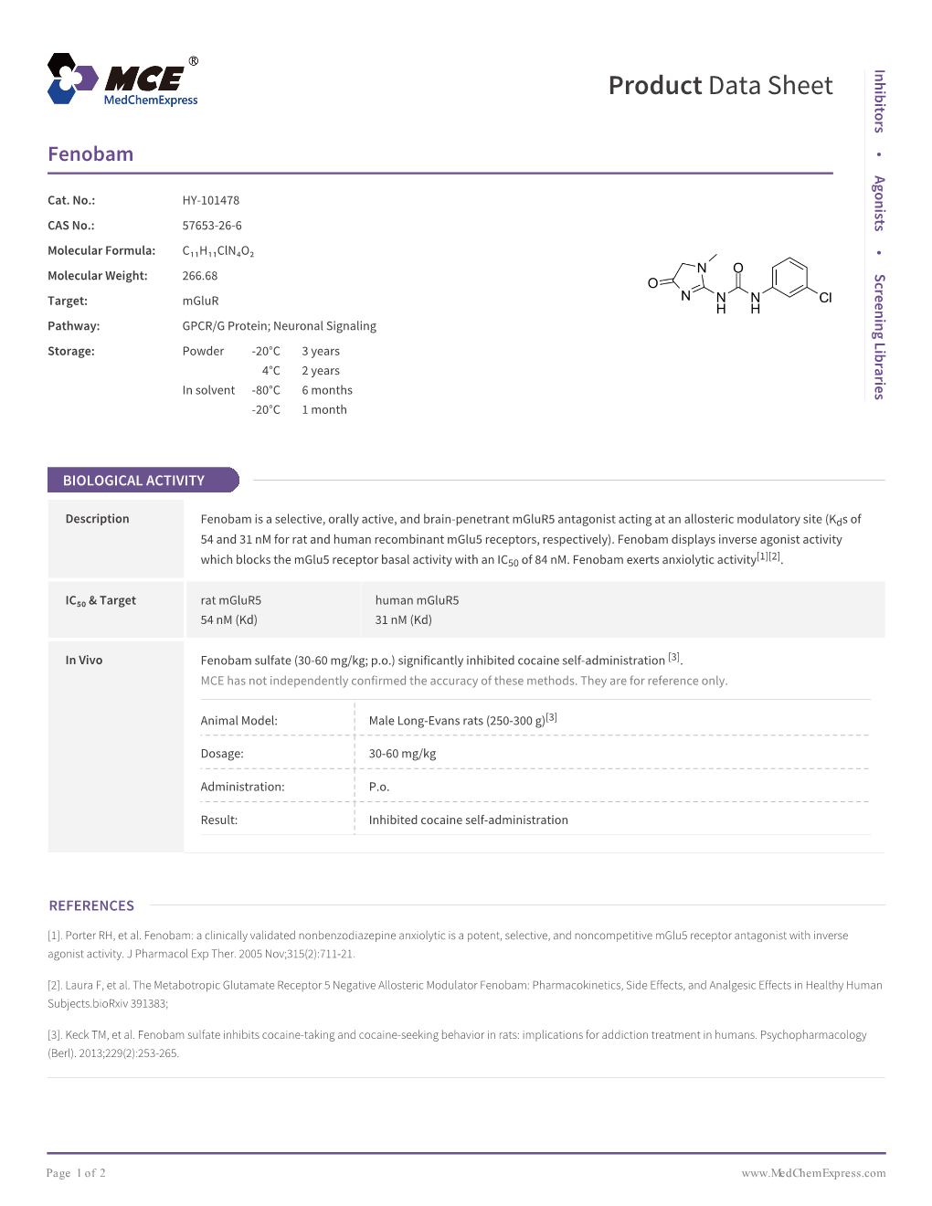 Fenobam | Medchemexpress