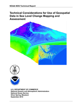 Technical Considerations for Use of Geospatial Data in Sea Level Change Mapping and Assessment