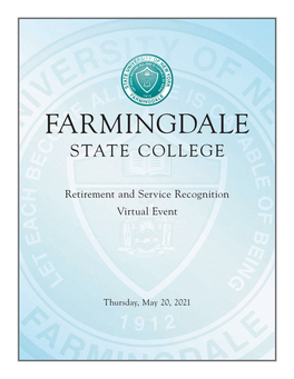 Farmingdale State College 2020 Retirement and Service