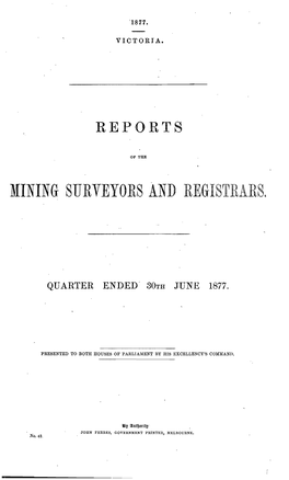 Mining Surveyors and Registrars~