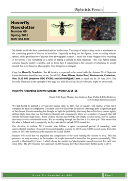 Hoverfly Newsletter No