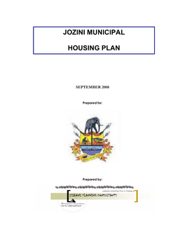 Jozini Municipal Housing Plan