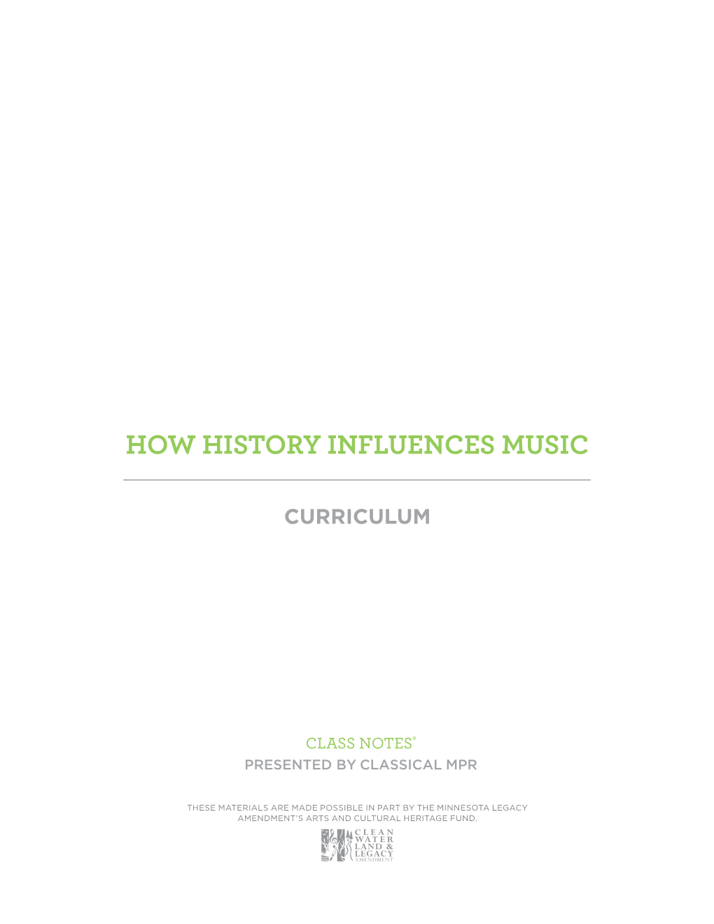 How History Influences Music