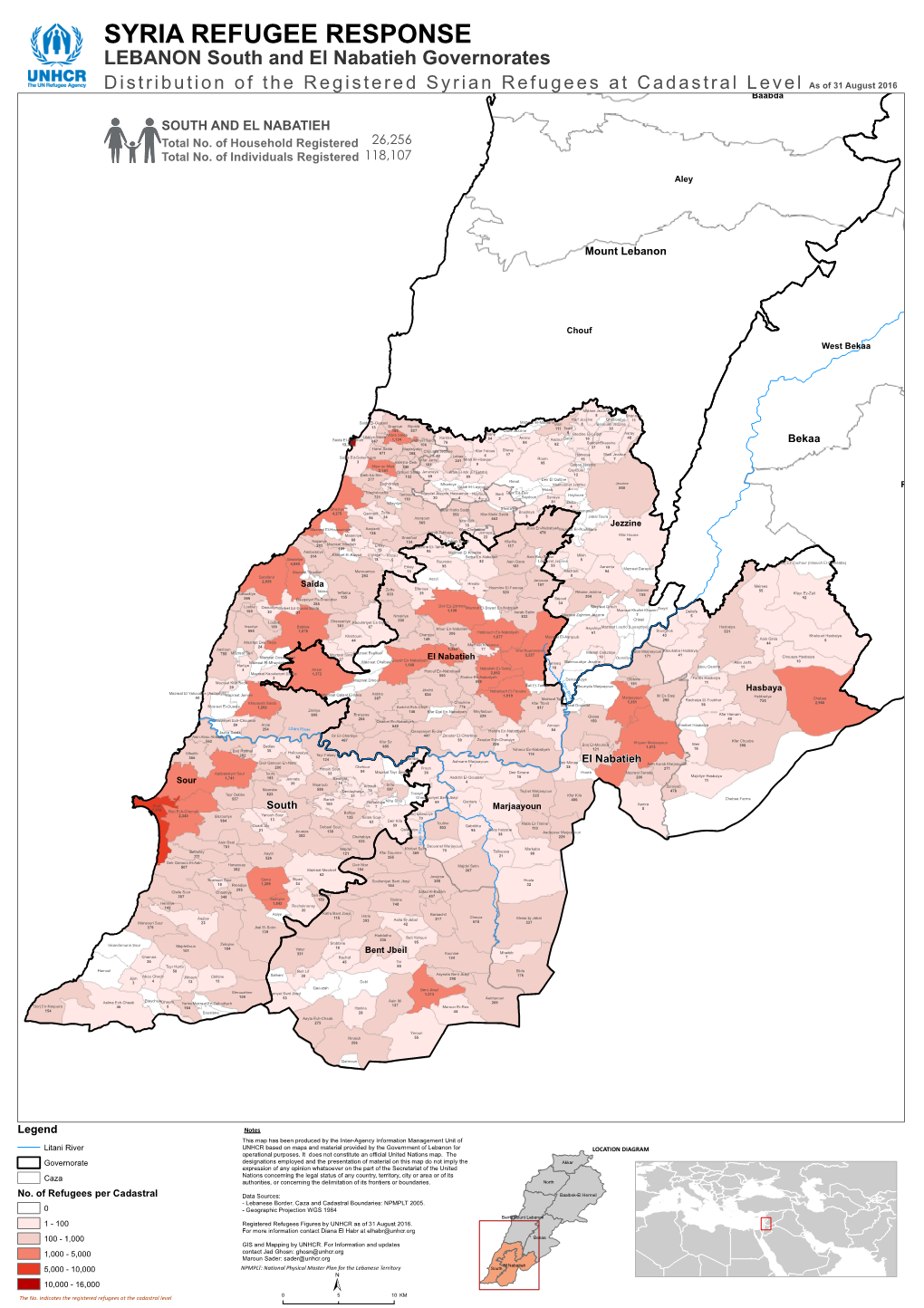 SYRIA REFUGEE RESPONSE LEBANON South and El Nabatieh