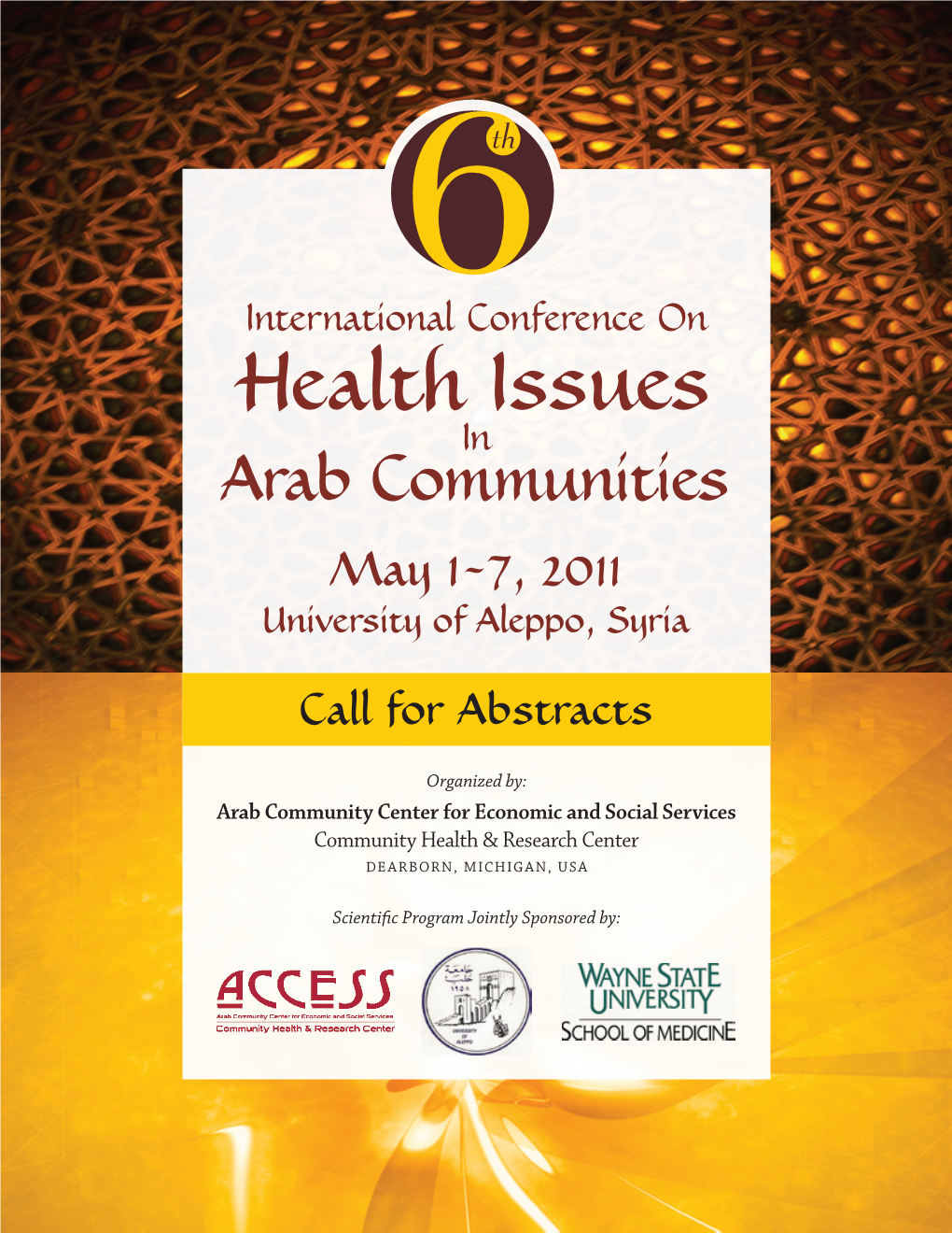 The 6Th International Conference on Health Issues in Arab Communities
