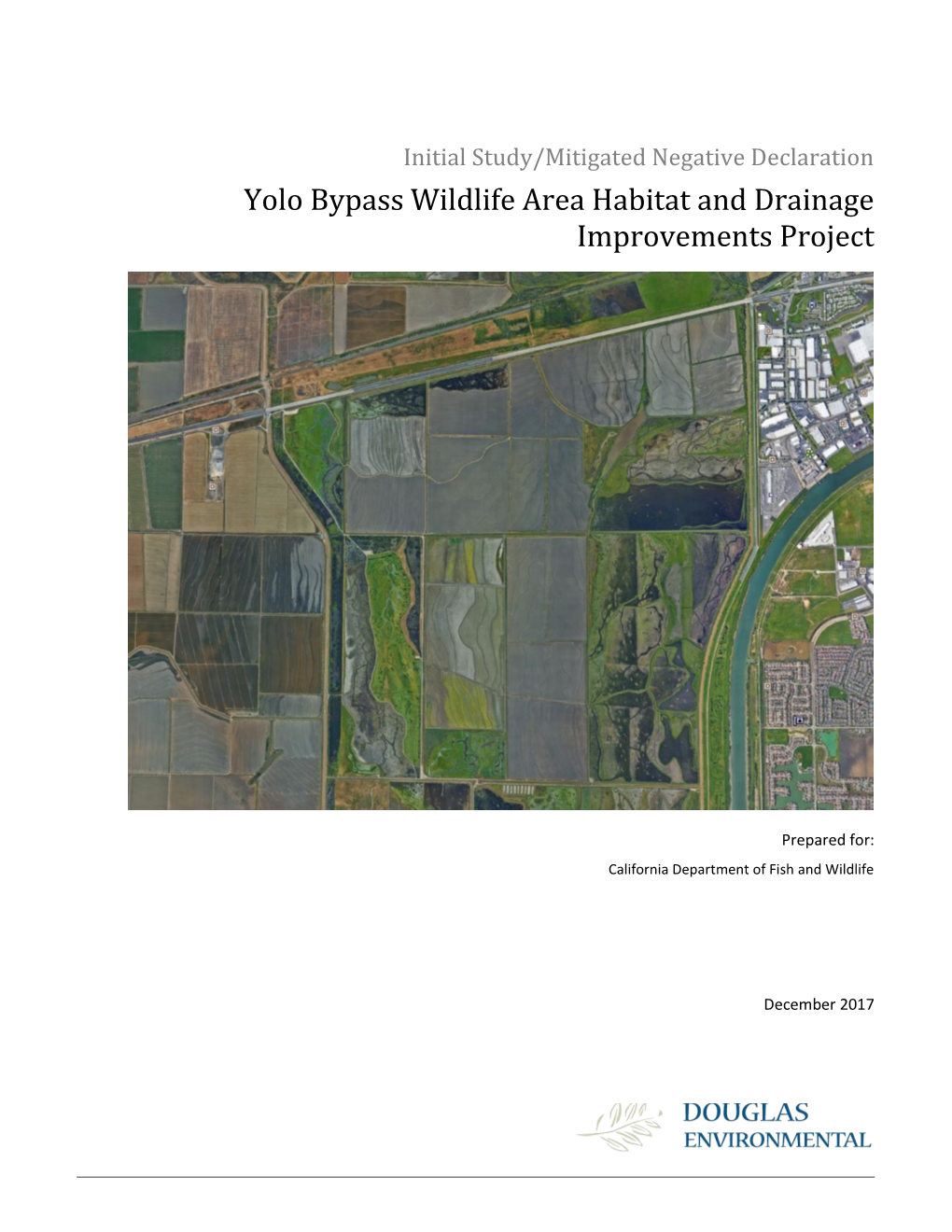 Yolo Bypass Wildlife Area Habitat and Drainage Improvements Project