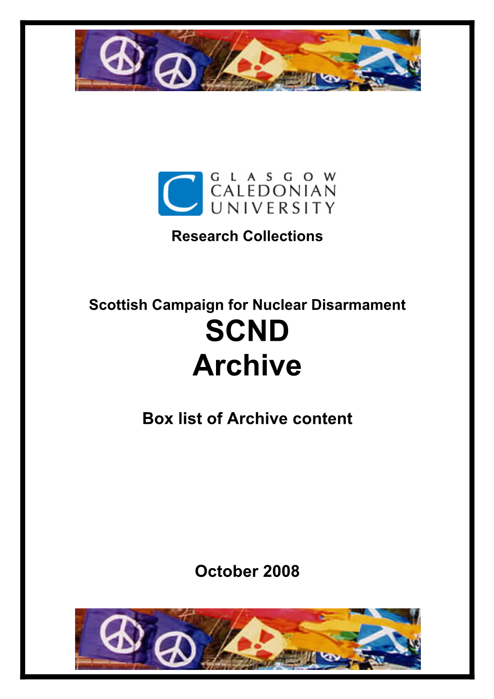 SCND Archive