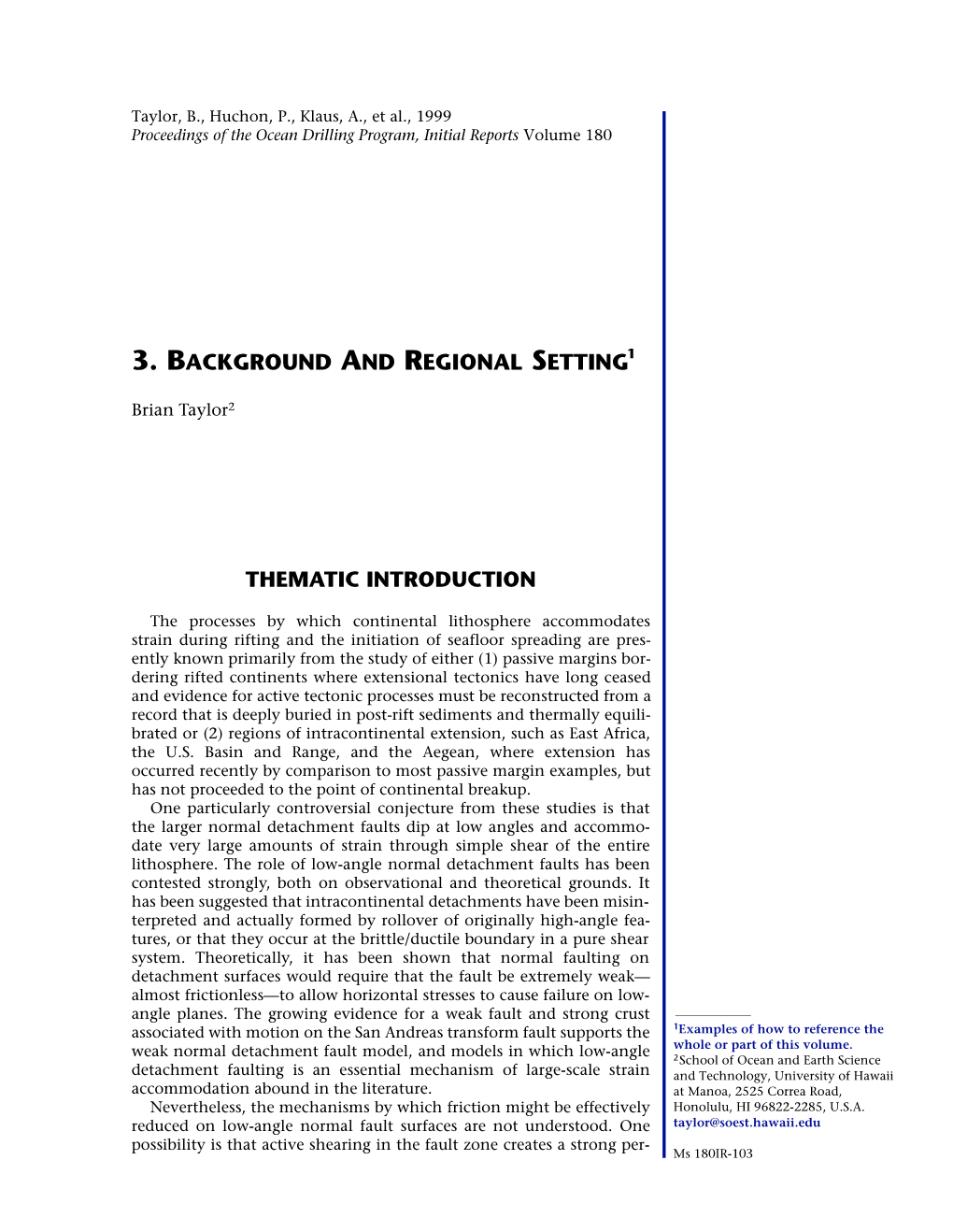 3. Background and Regional Setting1