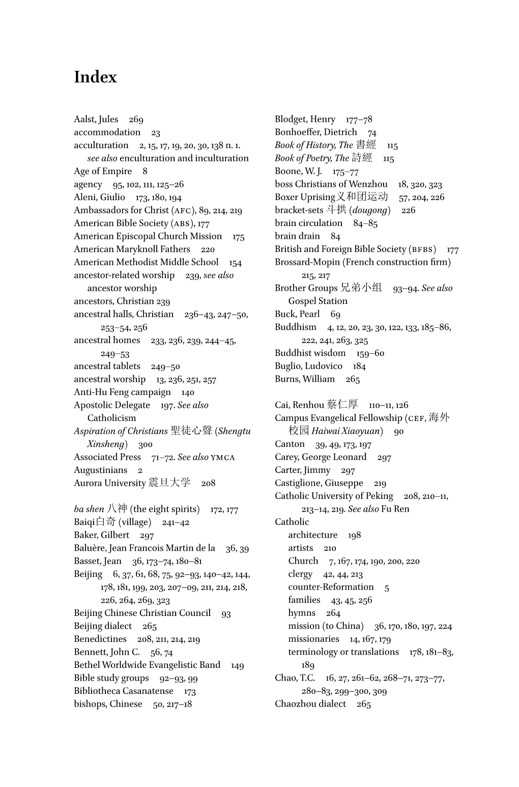 Aalst, Jules 269 Accommodation 23 Acculturation 2, 15, 17, 19, 20, 30